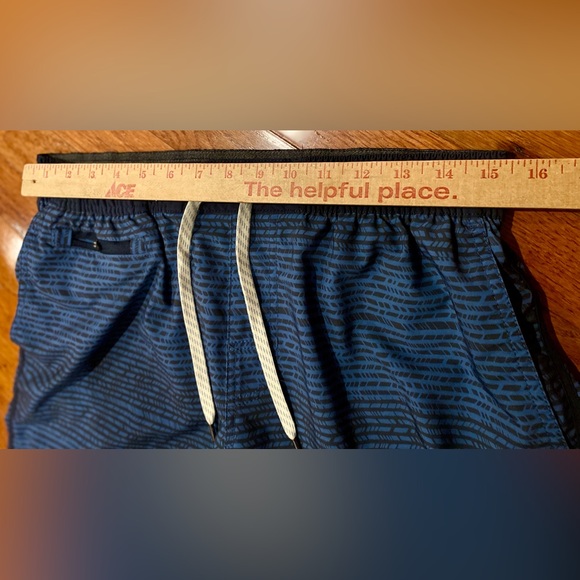 Vuori Blue and black striped swim shorts size L - Picture 6 of 17